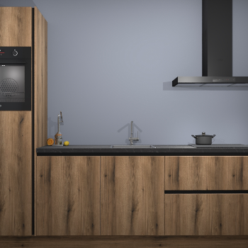 Goud Eiken greeploze keuken Tokelau 44355