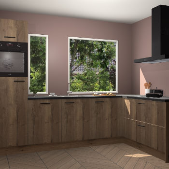 Goud eiken keuken Cannes 71897