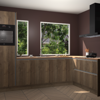 Chocolade eiken greeploze keuken Cannes 71946