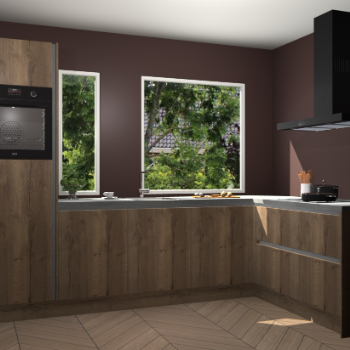 Chocolade eiken greeploze keuken Cannes 71979