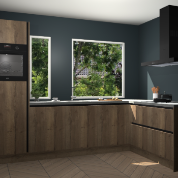 Chocolade eiken greeploze keuken Cannes 71982