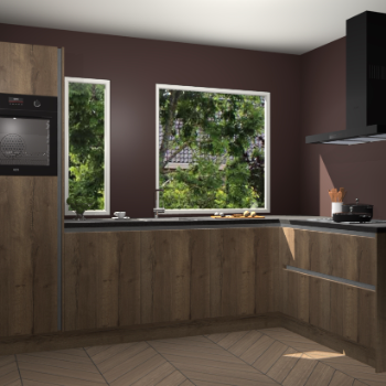 Chocolade eiken greeploze keuken Cannes 71992