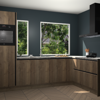 Chocolade eiken greeploze keuken Cannes 72001