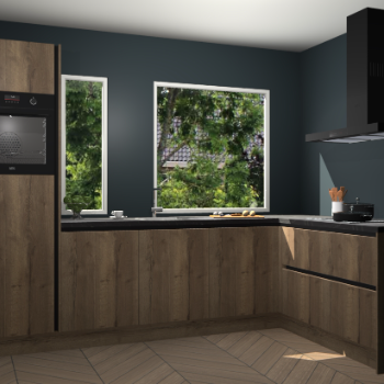 Chocolade eiken greeploze keuken Cannes 72061