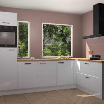 Sneeuwwitte hoogglans keuken Cannes 74527