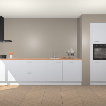 Sneeuwwitte hoogglans keuken Calgary 86277