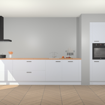 Sneeuwwitte hoogglans keuken Calgary 86280