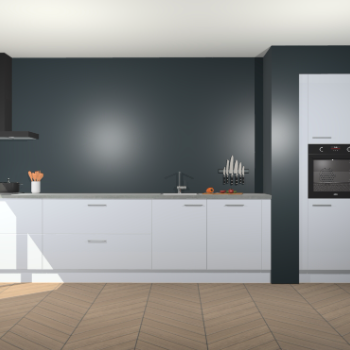 Sneeuwwitte hoogglans keuken Calgary 86282