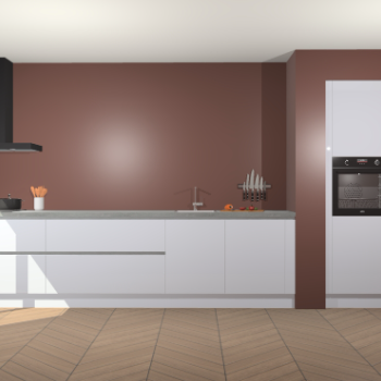 Sneeuwwitte hoogglans greeploze keuken Calgary 86284