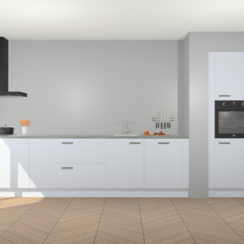 Sneeuwwitte hoogglans keuken Calgary 86286