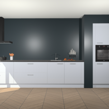 Sneeuwwitte hoogglans keuken Calgary 86306