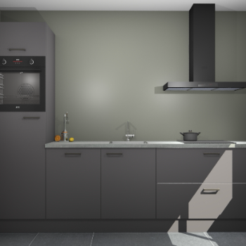 Onyxgrijze keuken Tokelau 43523