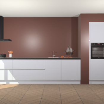 Sneeuwwitte hoogglans greeploze keuken Calgary 86308