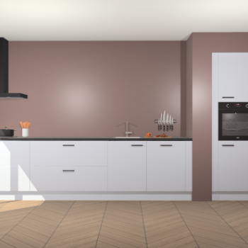 Sneeuwwitte hoogglans keuken Calgary 86309