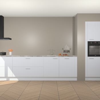 Sneeuwwitte hoogglans keuken Calgary 86313