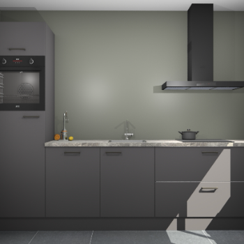 Onyxgrijze keuken Tokelau 43567