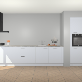 Sneeuwwitte hoogglans keuken Calgary 86316