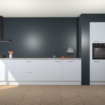 Sneeuwwitte hoogglans keuken Calgary 86318