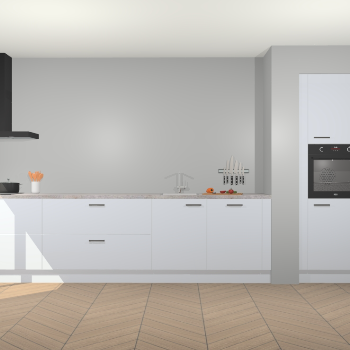 Sneeuwwitte hoogglans keuken Calgary 86322