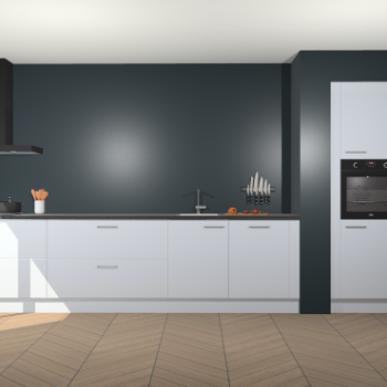 Sneeuwwitte hoogglans keuken Calgary 86324