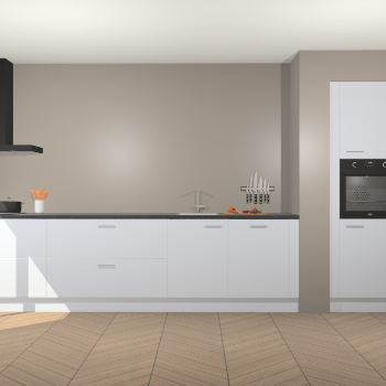 Sneeuwwitte hoogglans keuken Calgary 86325