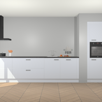 Sneeuwwitte hoogglans keuken Calgary 86328