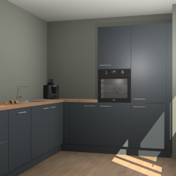 Onyxgrijze keuken Portland 76197