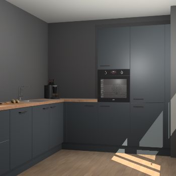 Onyxgrijze keuken Portland 76203