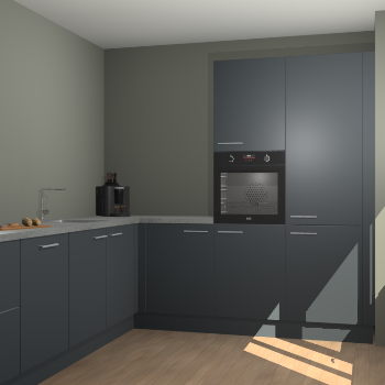 Onyxgrijze keuken Portland 76284