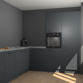 Onyxgrijze keuken Portland 76291