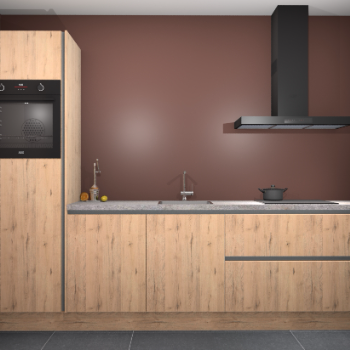 Madera Natuur greeploze keuken Tokelau 44006