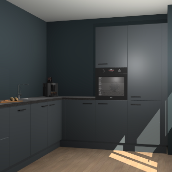 Onyxgrijze keuken Portland 76317