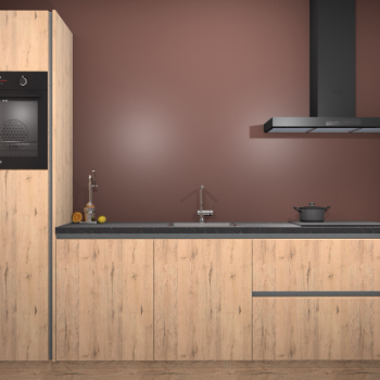 Madera Natuur greeploze keuken Tokelau 44032