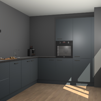 Onyxgrijze keuken Portland 76318