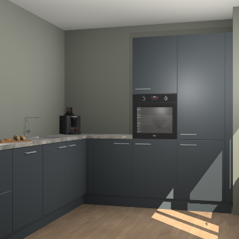 Onyxgrijze keuken Portland 76333