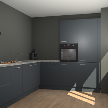 Onyxgrijze keuken Portland 76335