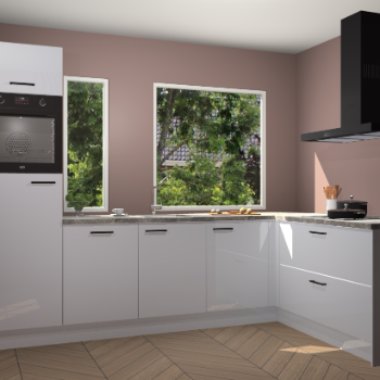 Sneeuwwitte hoogglans keuken Cannes 74580