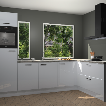 Sneeuwwitte hoogglans keuken Cannes 74581