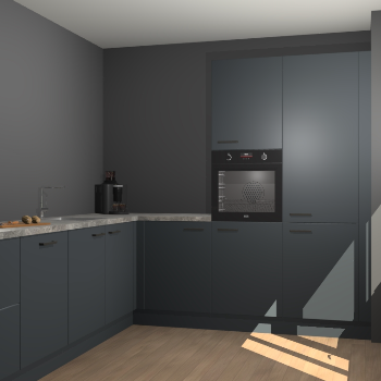 Onyxgrijze keuken Portland 76338