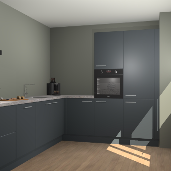 Onyxgrijze keuken Portland 76343