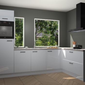 Sneeuwwitte hoogglans keuken Cannes 74592