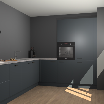 Onyxgrijze keuken Portland 76348