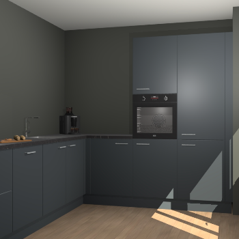 Onyxgrijze keuken Portland 76384