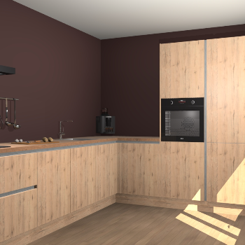 Madera Natuur greeploze keuken Portland 76409