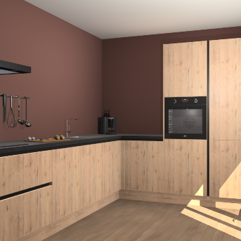 Madera Natuur greeploze keuken Portland 76467