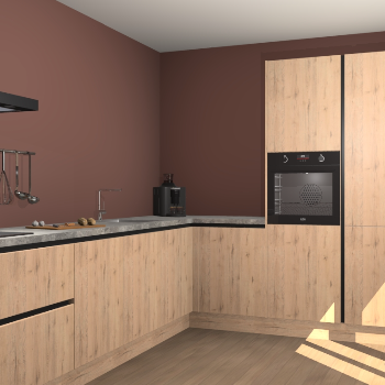 Madera Natuur greeploze keuken Portland 76511