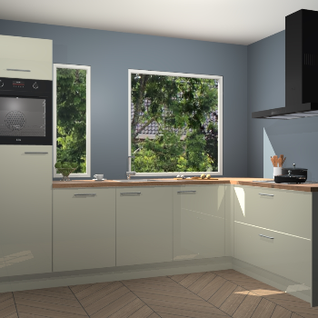 Magnolia hoogglans keuken Cannes 75233