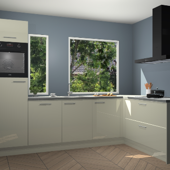 Magnolia hoogglans keuken Cannes 75250