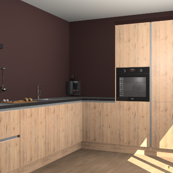 Madera Natuur greeploze keuken Portland 76537