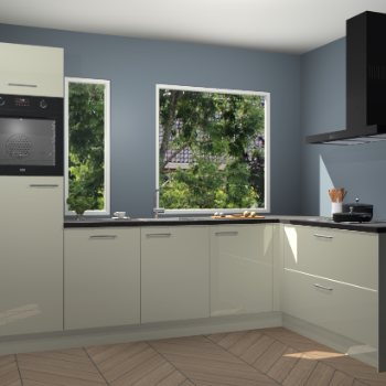 Magnolia hoogglans keuken Cannes 75258